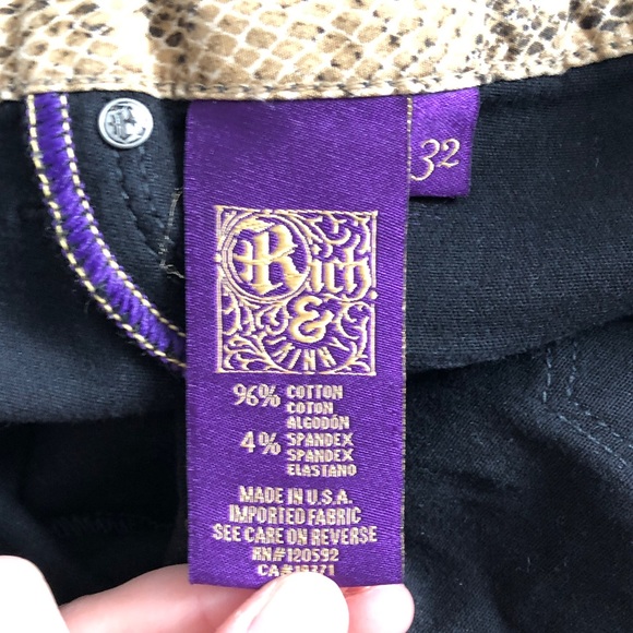 Rich and Skinny Black Stretchy Skinny Jeans 26" - Picture 10 of 11